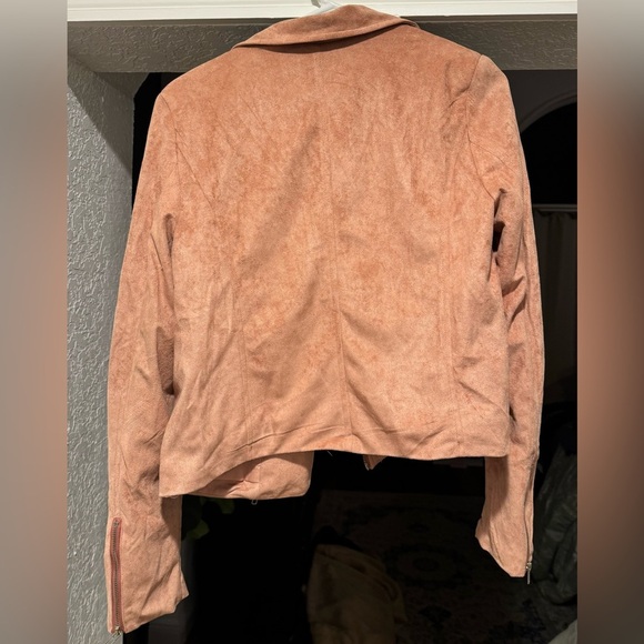 Charlotte Russe Faux Suede Moto Jacket - Picture 2 of 4